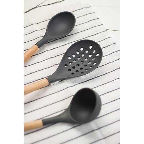 6'l� L�x Bambu Sapl� Silikon Servis Seti Gri