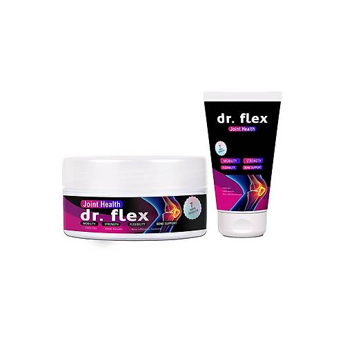Dr.Flex T�p+Kavanoz V�cut Masaj Kremi 1li Set Omega3l� Kolajenli Bamya Tohumu Ard�� ve Kuyruk Ya�l�