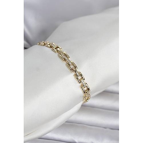 Xuping Zincir Model Gold Renk Kad�n Bileklik