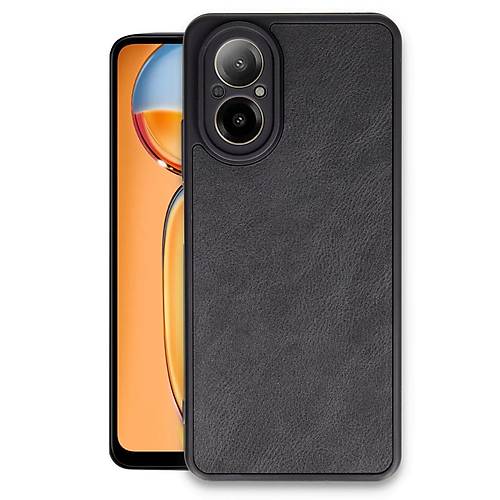 Realme 12 Lite K�l�f Aras Deri Kapak - Siyah
