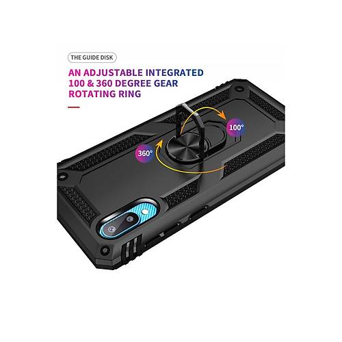 Galaxy A02 K�l�f Sofya Y�z�kl� Silikon Kapak - Siyah