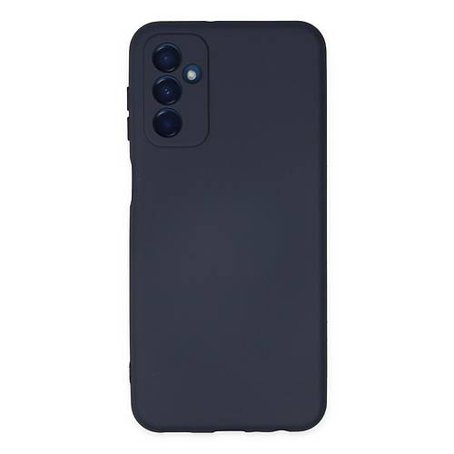 Galaxy M23 K�l�f Nano i�i Kadife Silikon - Lacivert