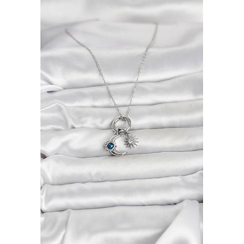 316L �elik G�m�� Renk Gece G�nd�z Tema Charml� Kad�n Kolye