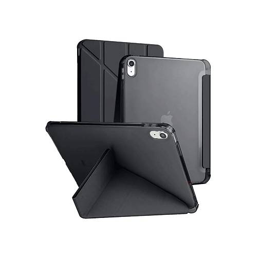 iPad 2022 10.9 (10.nesil) K�l�f Kalemlikli Mars Tablet K�l�f� - Siyah