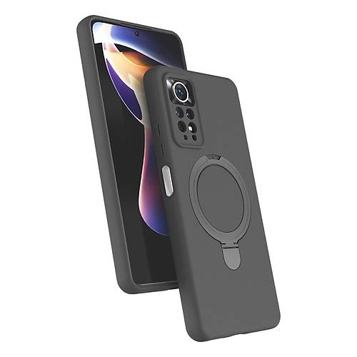 Redmi Note 12 Pro 4G Regal Magsafe Standl� Kapak - Titan Gri