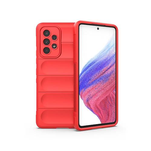 Galaxy A53 5G K�l�f Optimum Silikon - K�rm�z�