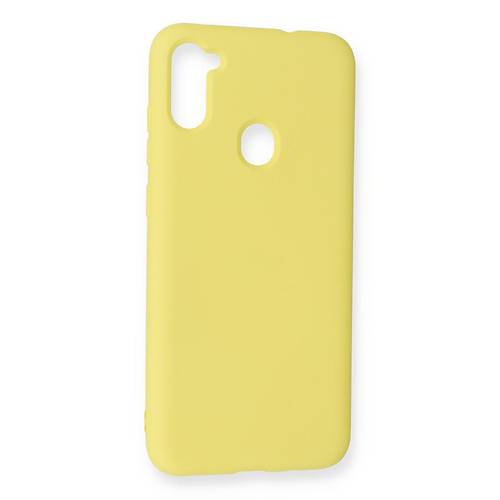 Galaxy A11 K�l�f Nano i�i Kadife Silikon - Sar�
