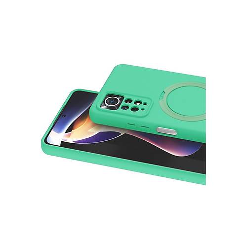 Redmi Note 12 Pro 4G Regal Magsafe Standl� Kapak - Ye�il