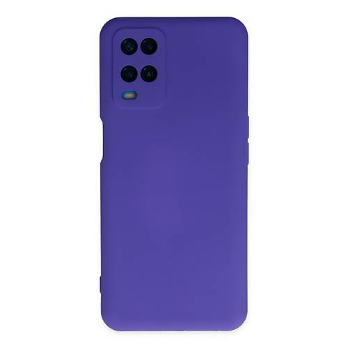 A54 4G K�l�f Nano i�i Kadife Silikon - Mor