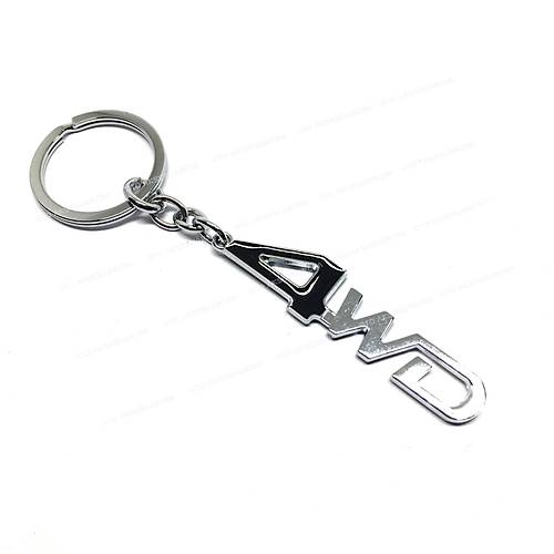 4WD Metal Oto Anahtarl�k Siyah Krom
