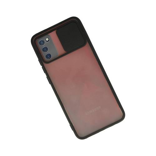Galaxy A03S K�l�f Palm Buzlu Kamera S�rg�l� Silikon - Siyah