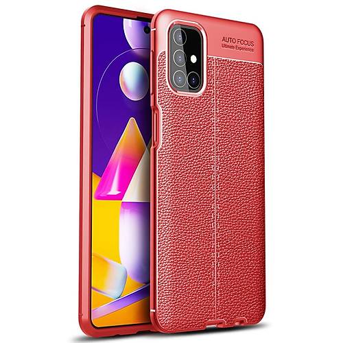 Galaxy M31S K�l�f Auto Focus Kapak - K�rm�z�