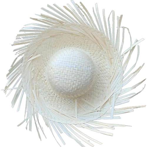 Tropikal Parti Beyaz Has�r Hawaii �apkas� 13x36 cm
