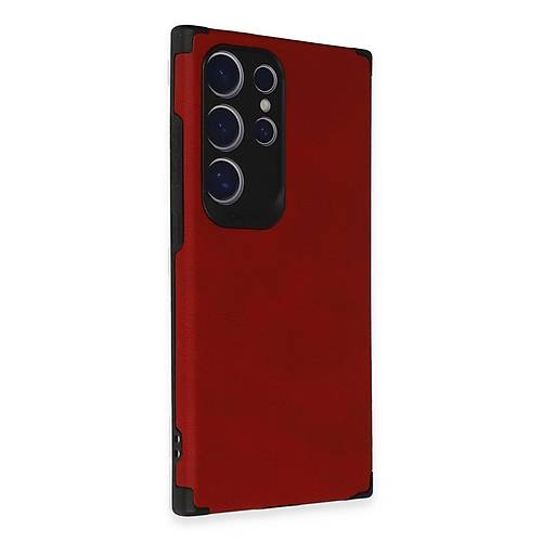 Galaxy S24 Ultra K�l�f Loop Deri Silikon - K�rm�z�