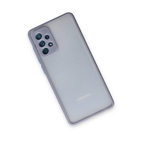 Galaxy A72 K�l�f Montreal Silikon Kapak - Gri