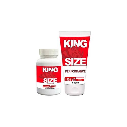 King Size 1200 Mg Erkeklere �zel Deneyim Veren 30 Lu Ve 50 ml Krem Bir Arada