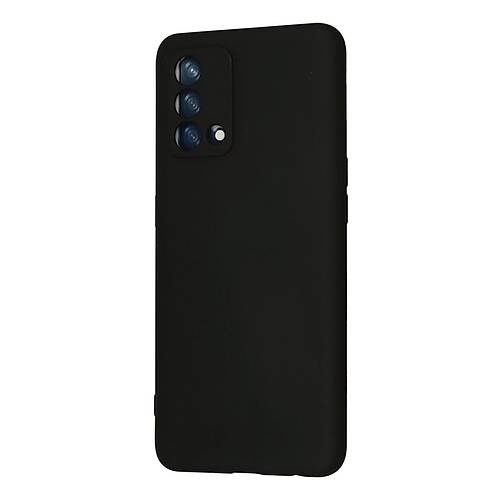 A74 4G K�l�f Nano i�i Kadife Silikon - Siyah