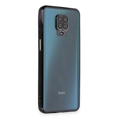 Redmi Note 9 Pro K�l�f Razer Lensli Silikon - Siyah