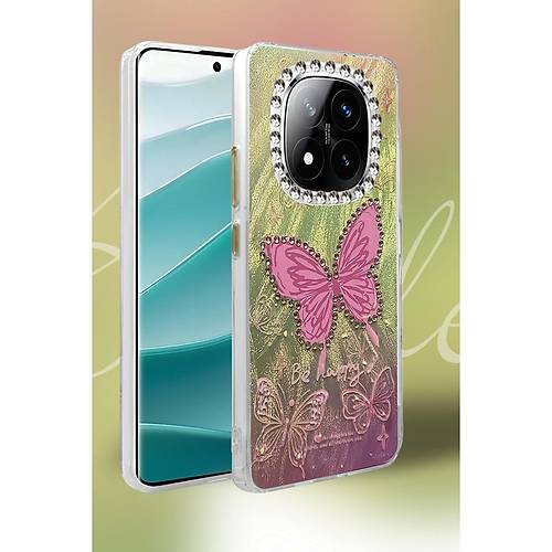 Redmi Note 14 Pro 4G K�l�f Blade Aynal� Desenli Kapak - Desen 6