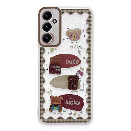 Galaxy A05S K�l�f Sweet Desenli Silikon Kapak - �effaf