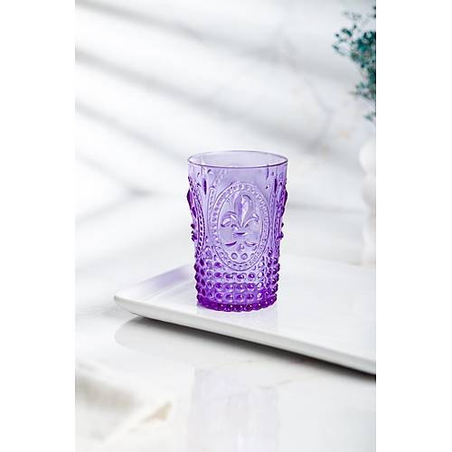 Akrilik Mor K�sa Bardak & Su Me�rubat Kahve Yan� Barda�� 400 ml ( Cam De�ildir )