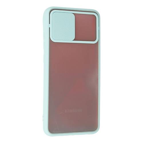 Galaxy A03S K�l�f Palm Buzlu Kamera S�rg�l� Silikon - Turkuaz