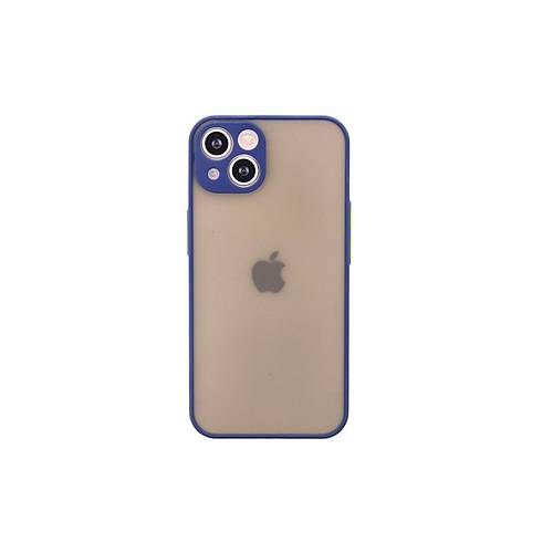 iPhone 13 Mini K�l�f Montreal Silikon Kapak - Lacivert