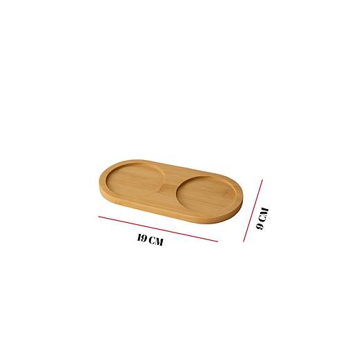 Bambu Ya�danl�k Altl��� �ift Yuval� 9x19 Cm