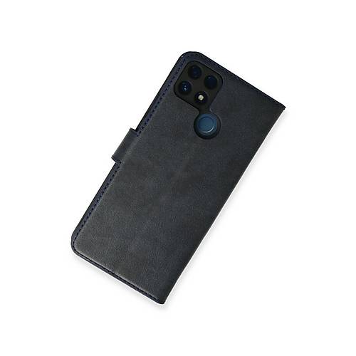 Realme C25 K�l�f Trend S Plus Kapakl� K�l�f - Lacivert