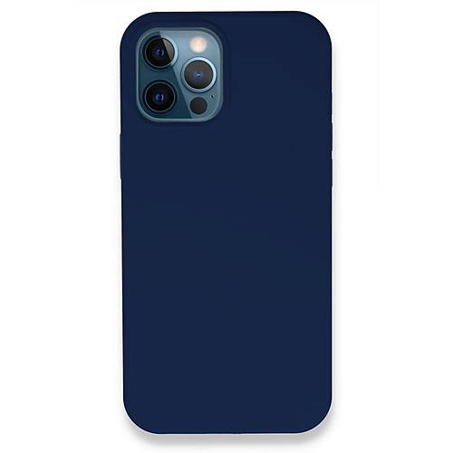 iPhone 12 Pro K�l�f Lansman Legant Silikon - Lacivert