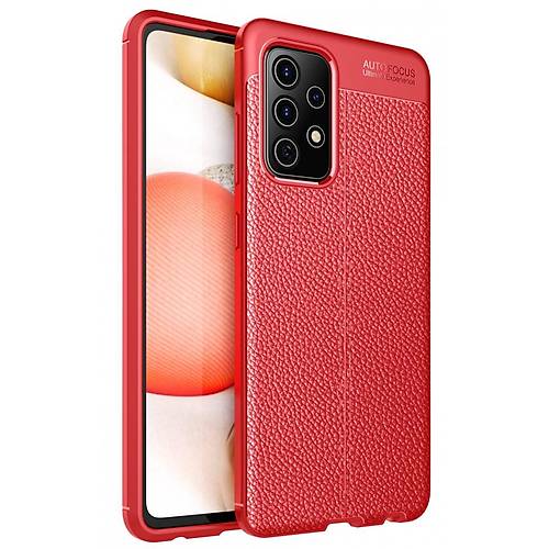 Galaxy A52 K�l�f Auto Focus Kapak - K�rm�z�