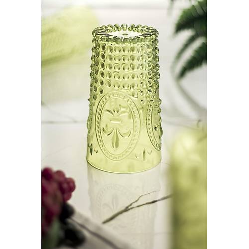 Akrilik Ye�il 6 L� Uzun Bardak & Su Me�rubat Barda�� 750 ml ( B�y�k Boy & Cam De�ildir )