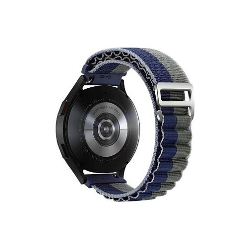 Watch 20mm KR410 Kuma� Kordon - Lacivert-Ye�il