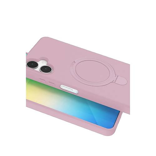 Galaxy A06 Regal Magsafe Standl� Kapak - A��k Pembe