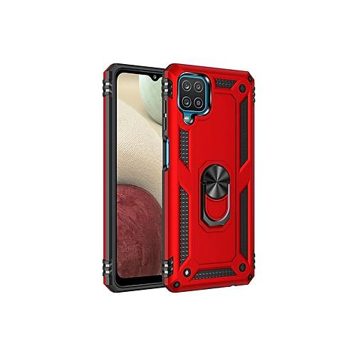 Galaxy A22 K�l�f Sofya Y�z�kl� Silikon Kapak - K�rm�z�