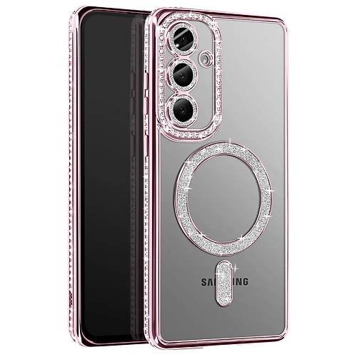Galaxy A37 5G Joke Simli Magneticsafe K�l�f - Pembe
