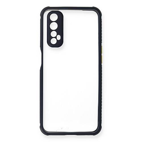 Realme 7 K�l�f Miami �effaf Silikon - Lacivert