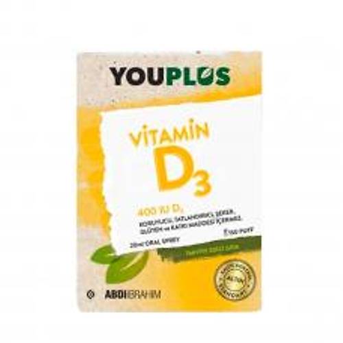 Youplus Vitamin D3 400IU Oral Sprey 20 ml