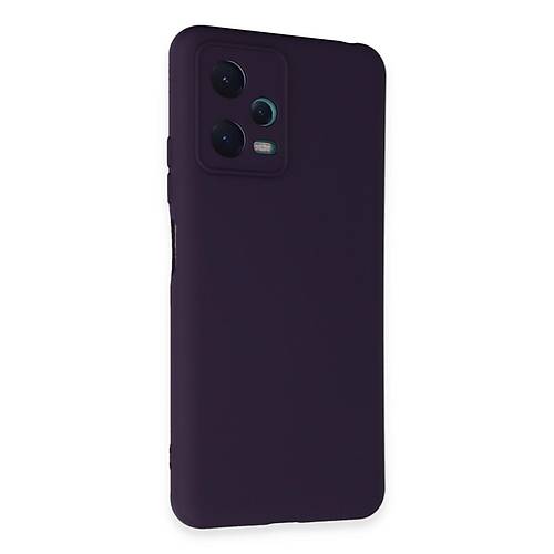 Redmi Note 12 5G K�l�f Nano i�i Kadife Silikon - Mor
