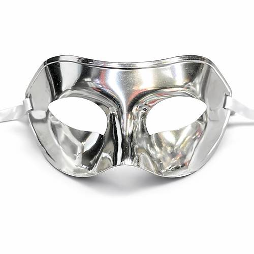Metalize Parlak Parti Maskesi G�m�� Renk 16x7 cm