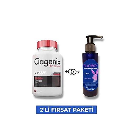 Ciagenix Erkek �zel �r�n 60'l� Destekleyici Mucizevi Kad�n Lib.ido Artt�r�c� Krem 125 ml