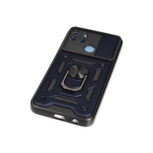 Realme C25Y K�l�f Pars Lens Y�z�kl� Silikon - Lacivert