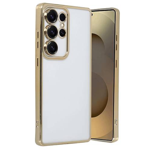 Galaxy S25 Ultra K�l�f Razer Lensli Silikon - Gold