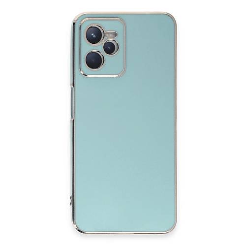 Realme C35 K�l�f Volet Silikon - A��k Ye�il