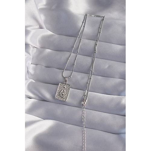 316L �elik Zincir G�m�� Renk Lazer ��lemeli G�z Fig�r Tarot Kolye