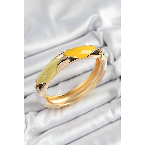 Pirin� Beyaz Ye�il Sar� Mineli Baklava Model Gold Renk Kad�n Kelep�e