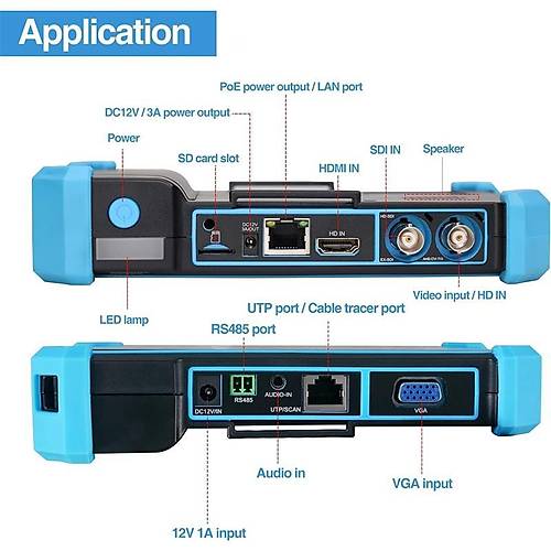UPTECH IPC-5100C-PLUS 4K 5.4 INC KABLO BULUCU VE KAMERA TEST C�HAZI DOKUNMAT�K BATARYALI
