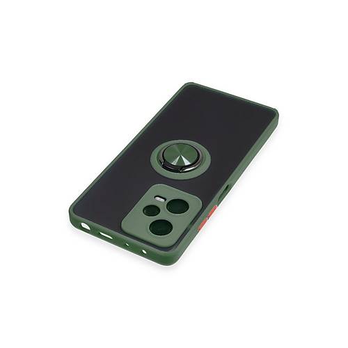 Redmi Note 12 5G K�l�f Montreal Y�z�kl� Silikon Kapak - Ye�il