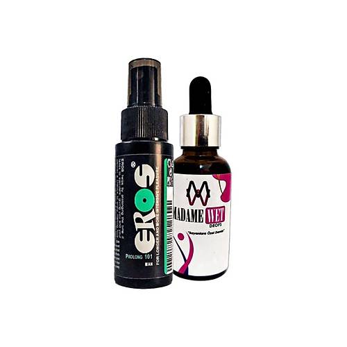 Eros Pro 101 Erkekler I�in B�y�k Boy  Sprey 60 ml Ve Madamewet Kad�nlara �zel 30 ml