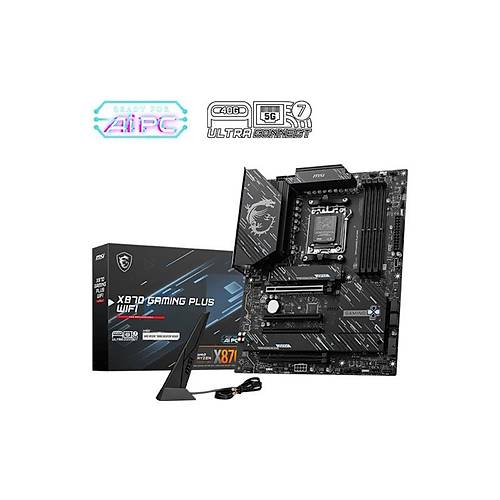 MSI X870 GAMING PLUS WIFI DDR5 8200MHZ 1XHDMI 1XUSB TYPE-C 3XM.2 ATX AM5 (AMD AM5 9000/8000/7000 SER�LER� �LE UYUMLU)